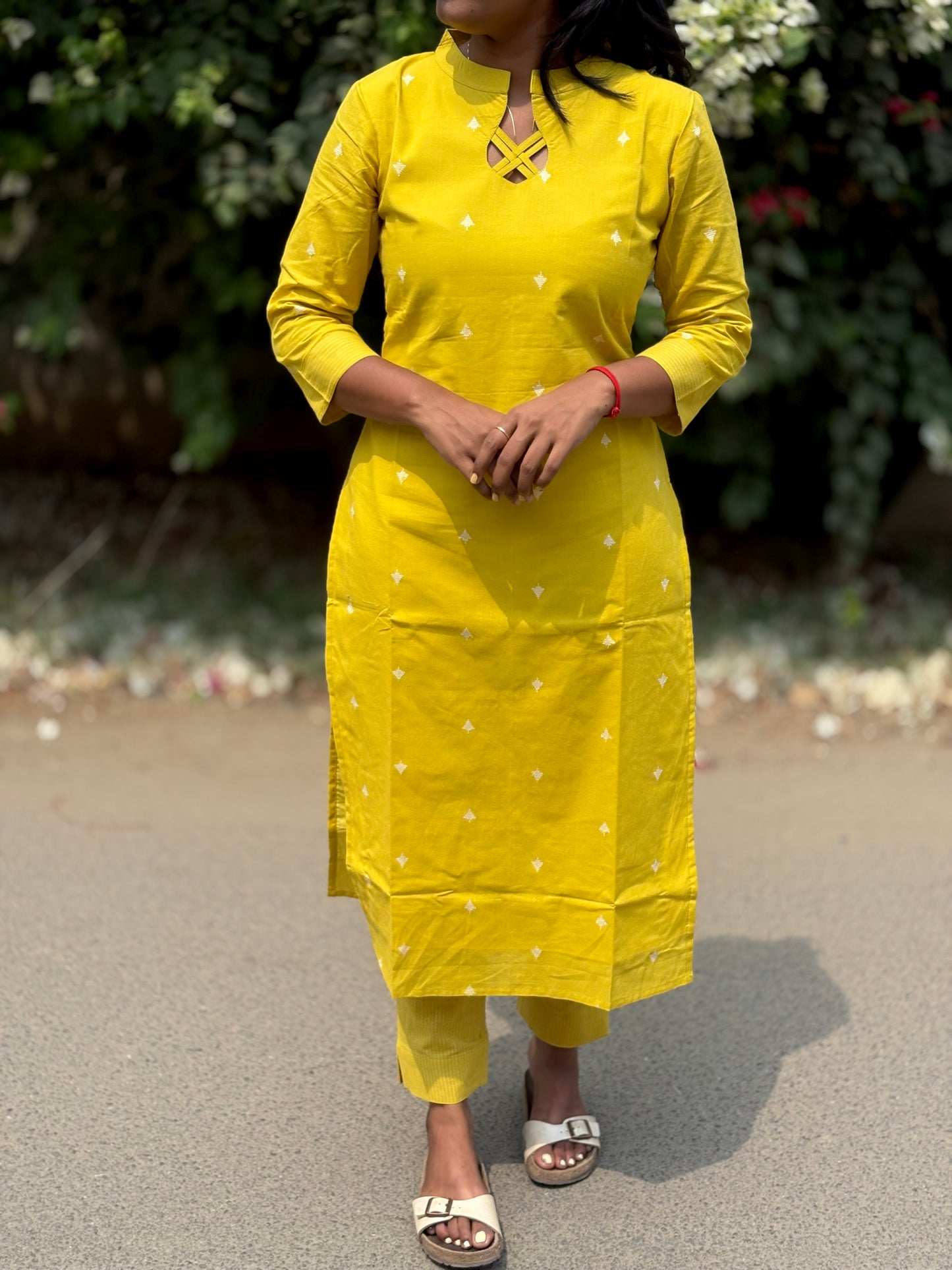 Pure handloom 3pc cotton set💛