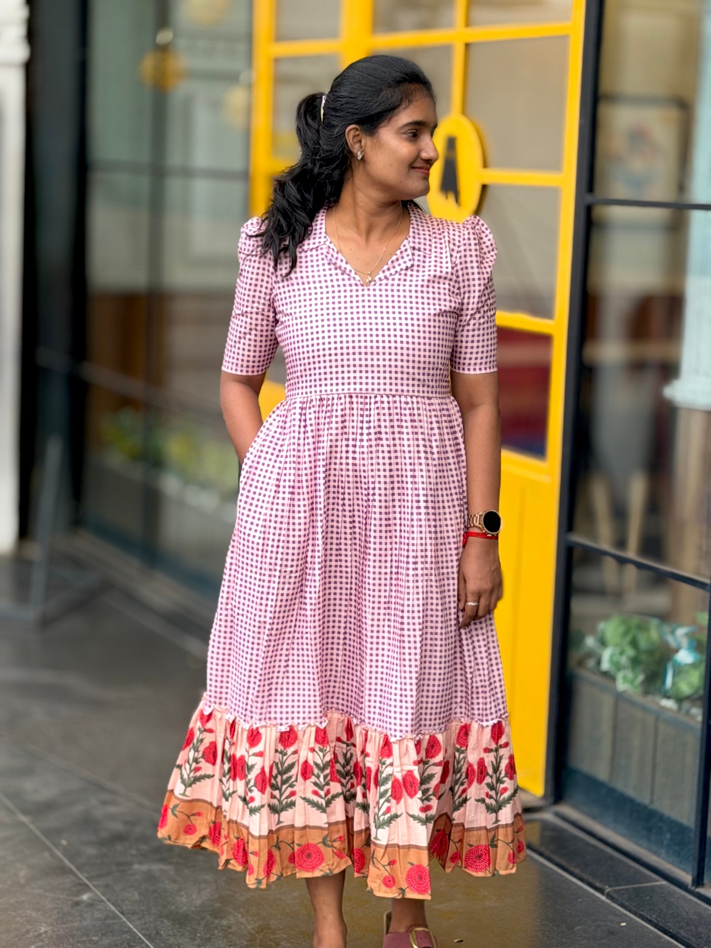 LA405~Ula rosy 🌸 Muslin maxi