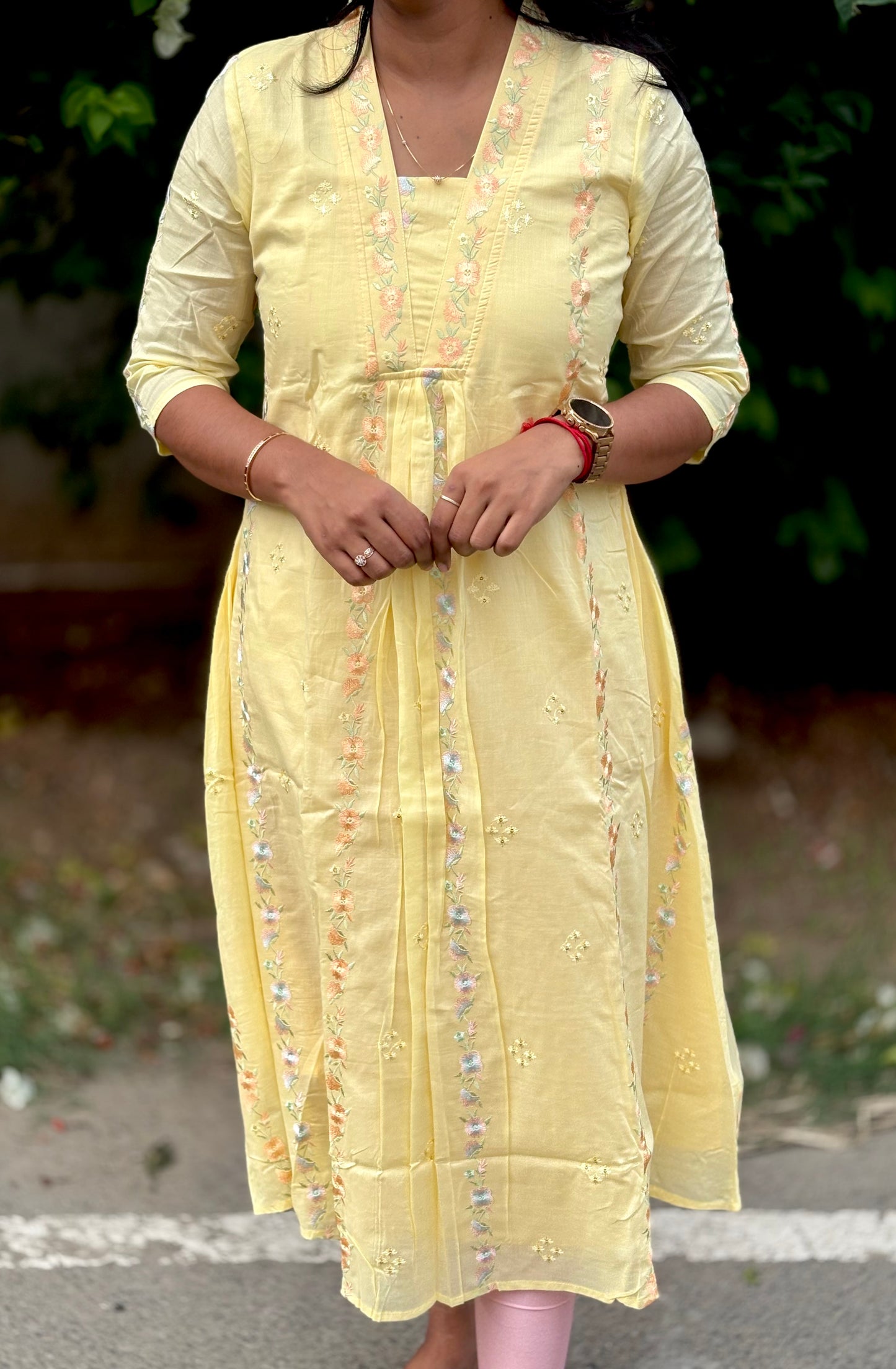 Mul Chanderi Kurti🌸✨