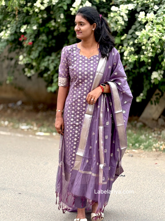 Blueberry Banarasi Suit