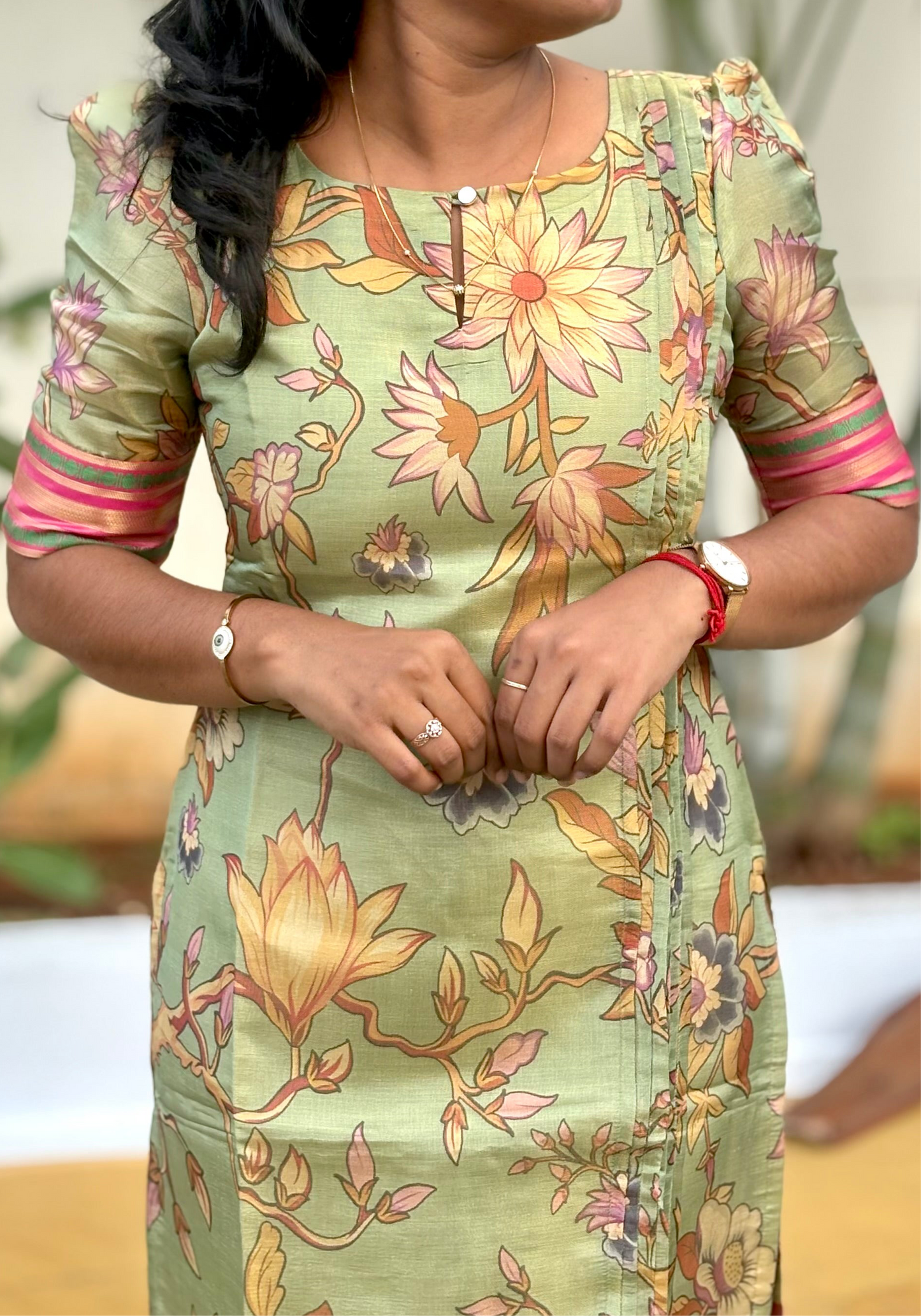 Tissue silk Kurti🌺