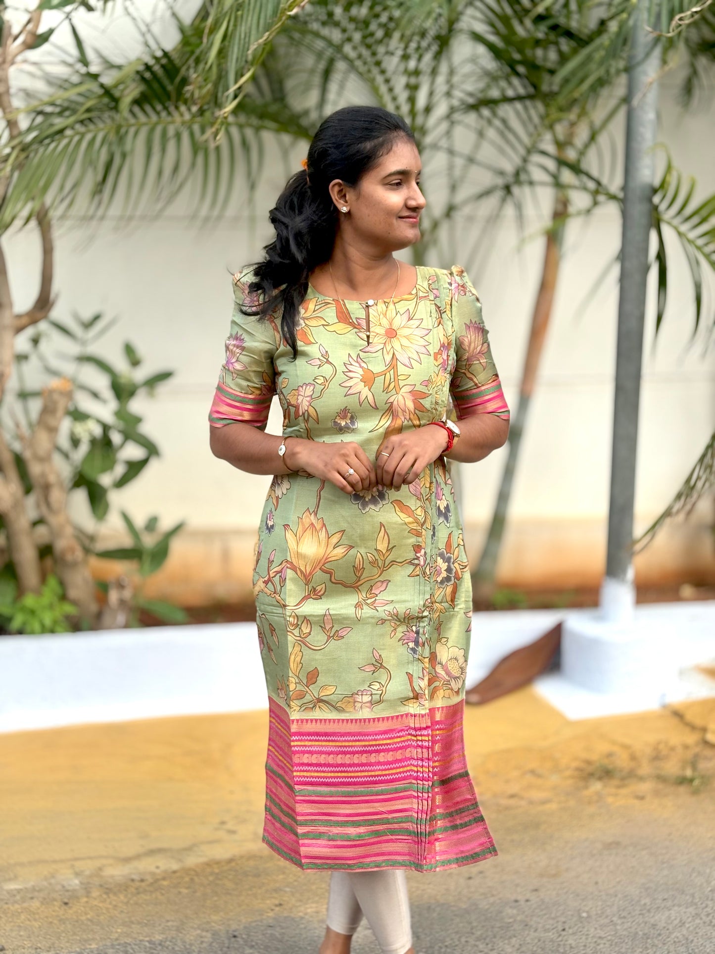 Tissue silk Kurti🌺