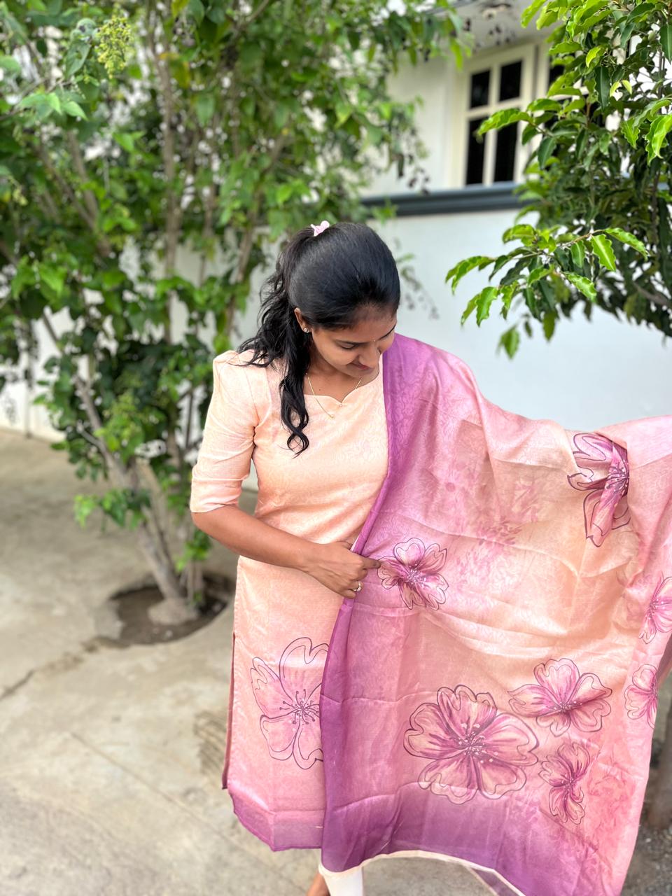 LA147~ Kota Brasso Kurti+ Dupatta