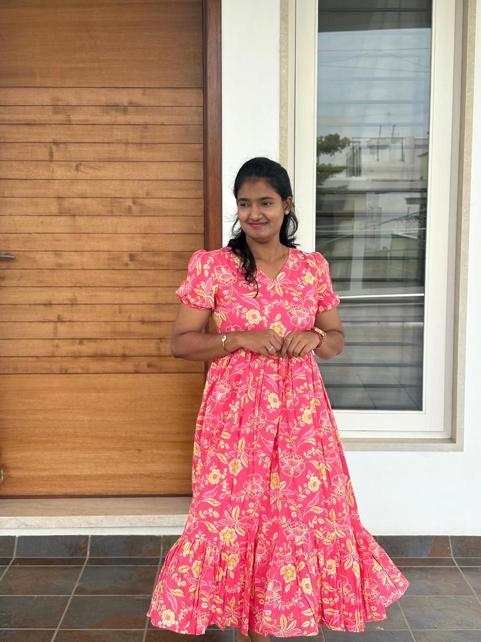 LA202~ Rose Cotton Maxi
