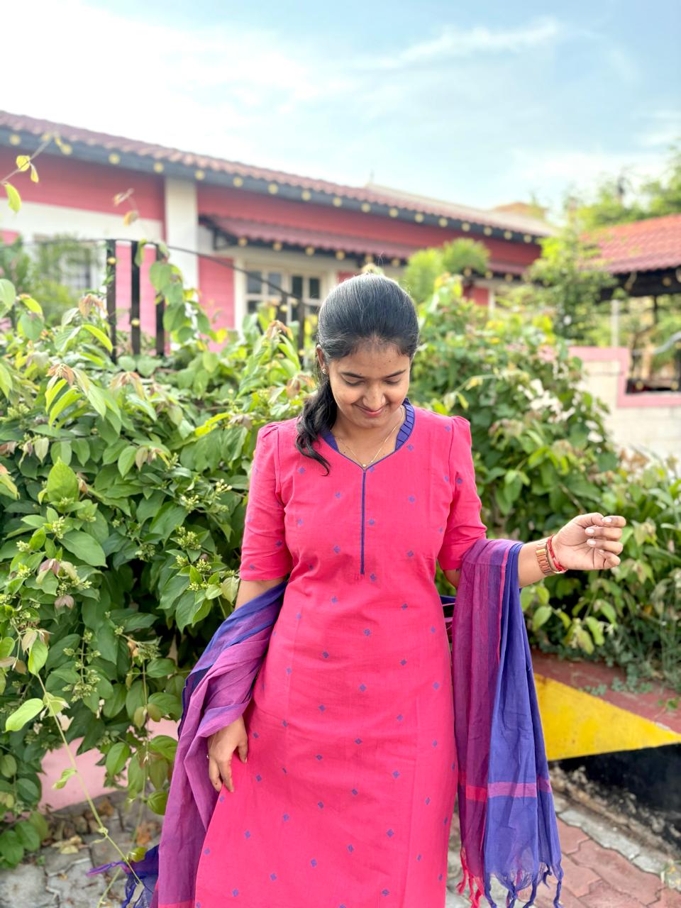 LA187~ South Indian cotton set
