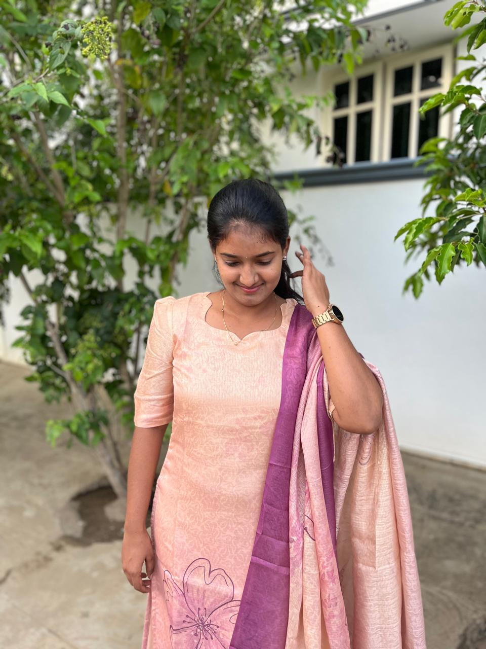LA147~ Kota Brasso Kurti+ Dupatta