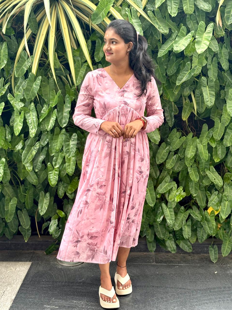 LA207~ Soft flowy Alya cut maxi