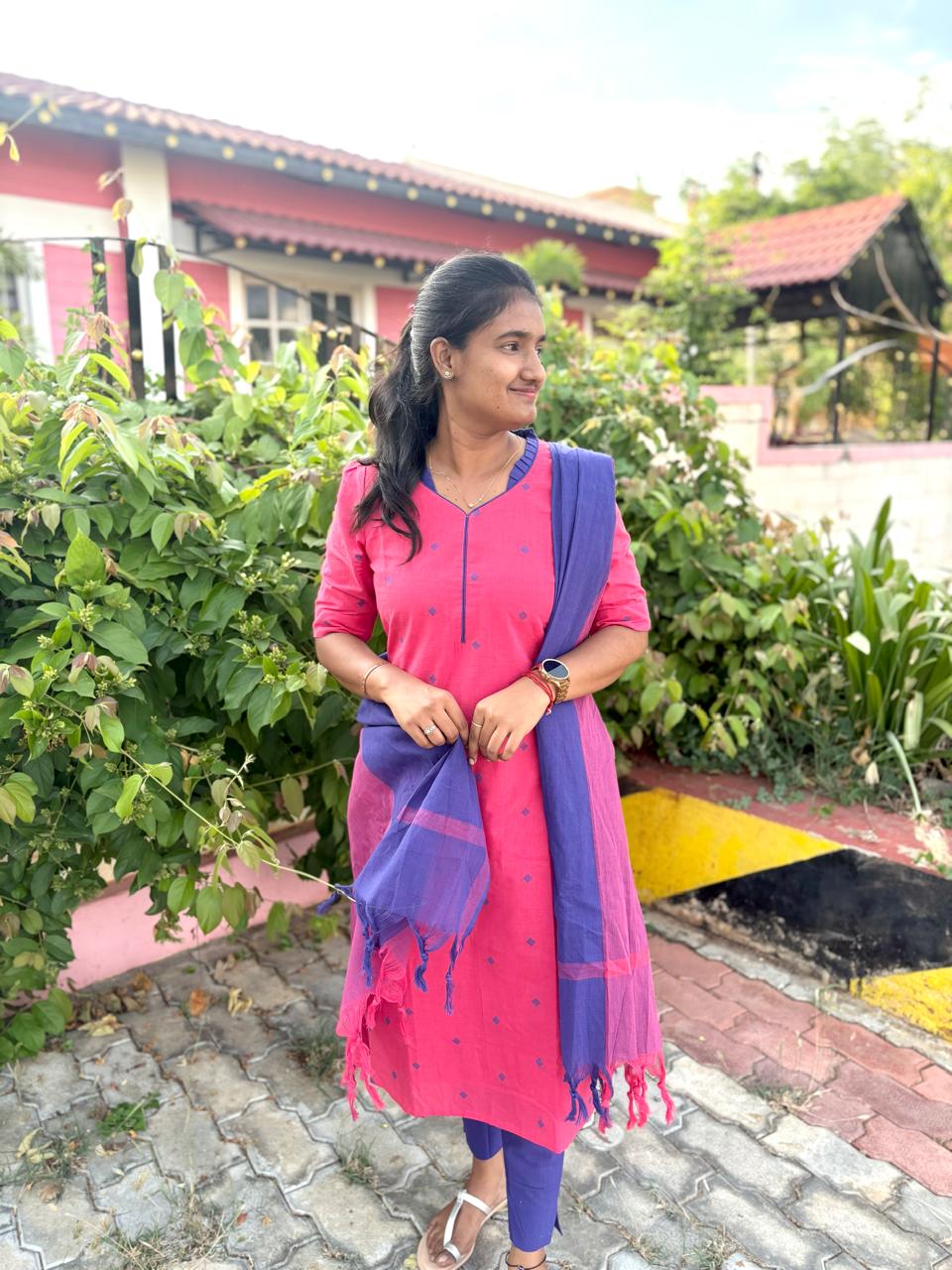 LA187~ South Indian cotton set